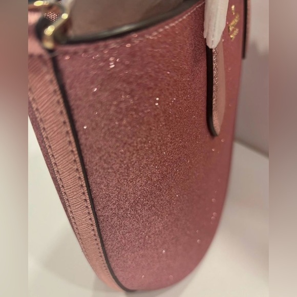 NWT RETAIL $329 KATE SPADE GLIMMER SATCHEL CROSSBODY Mitten Pink - Picture 10 of 10